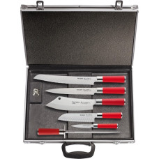 DICK Magnetkoffer "Red Spirit", 6-teilig, Messer(schwarz/rot)