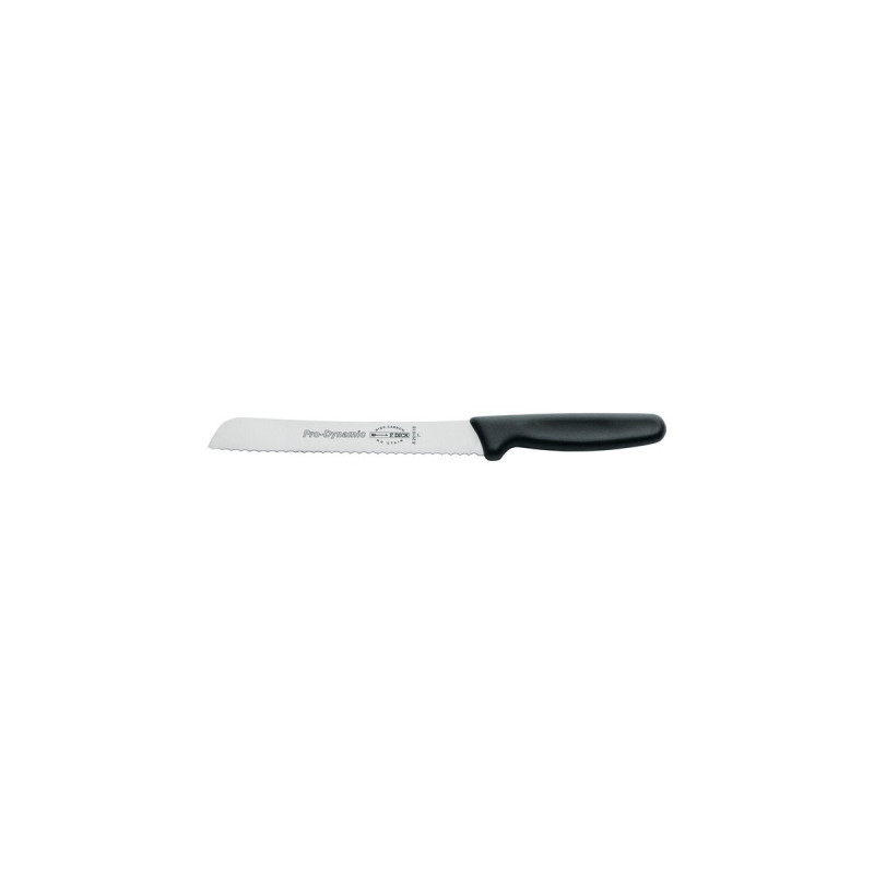 DICK ProDynamic Brotmesser Wellenschliff, 18cm(schwarz)