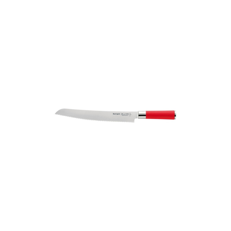 DICK Red Spirit Brotmesser Wellenschliff, 26cm(rot/silber)