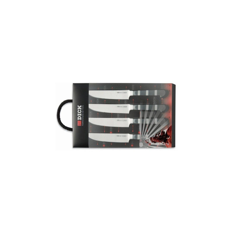 DICK Serie 1905 Steakmesser-Set(schwarz/silber, 4-teilig)