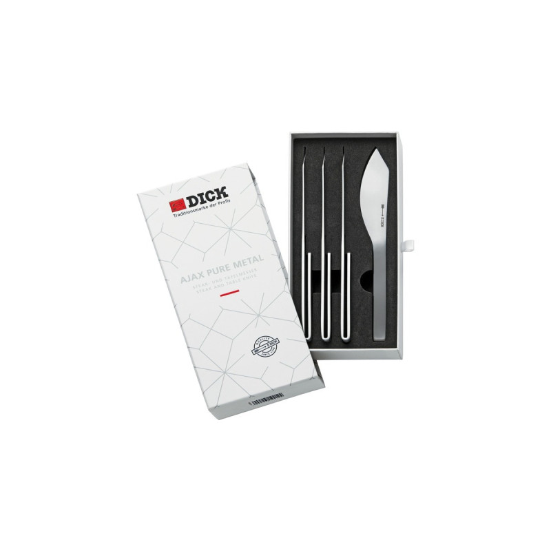 DICK Steakmesser AJAX Pure Metal, 4er-Set(edelstahl)