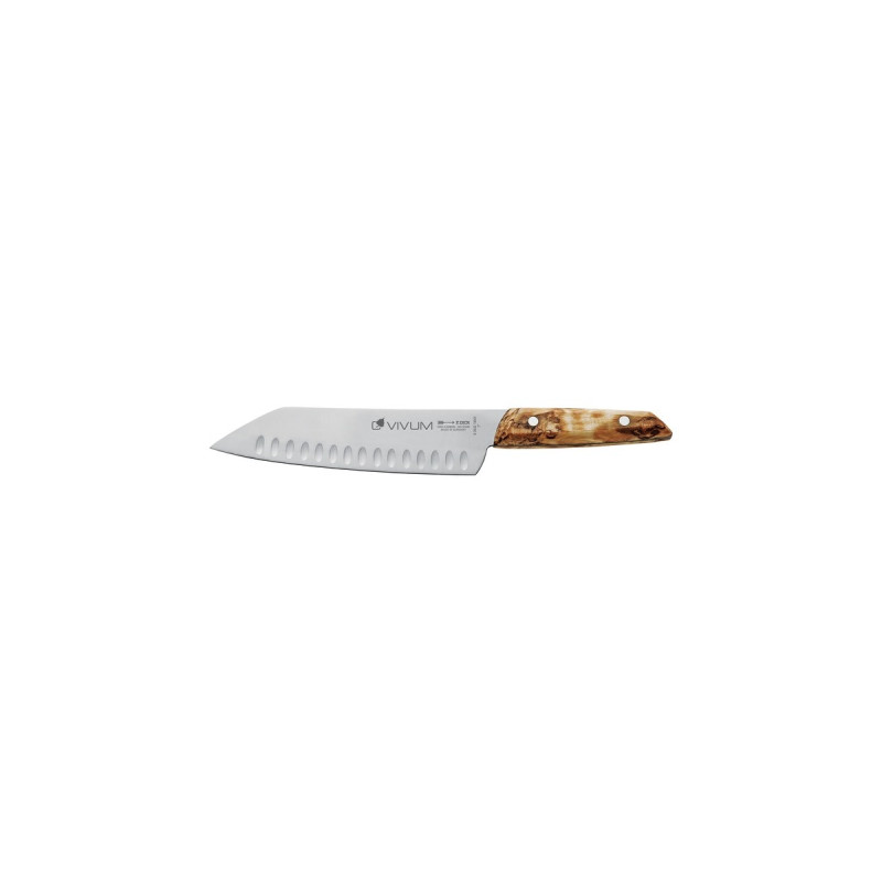 DICK VIVUM Santoku Kullenschliff, 18cm, Messer(holz)