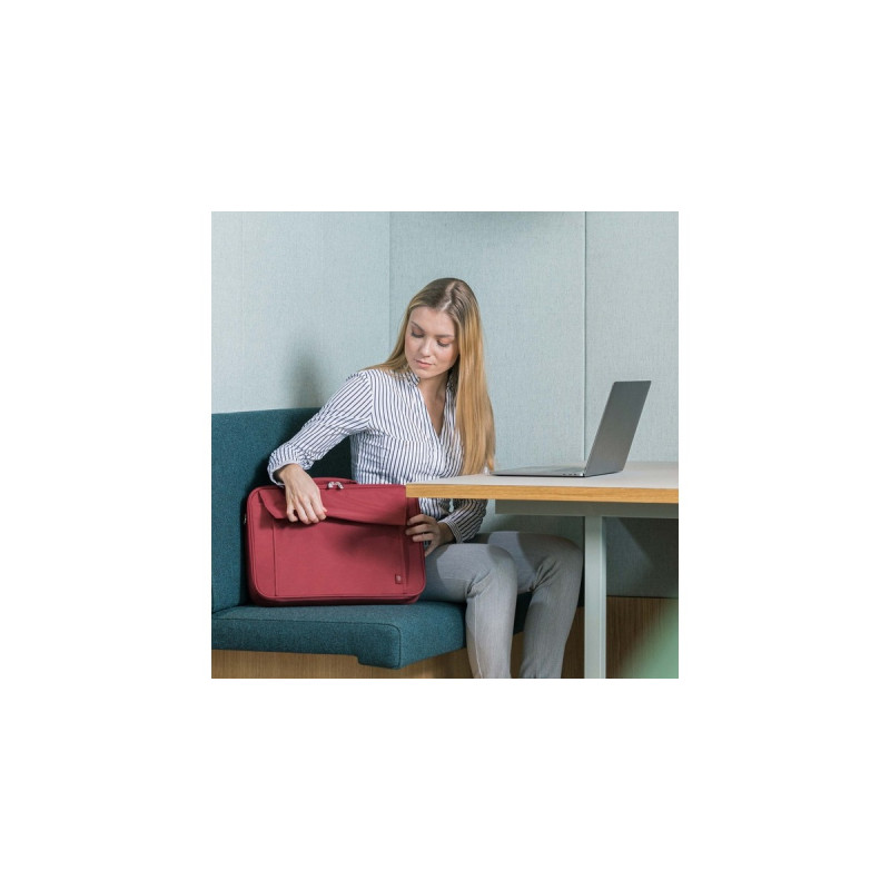 DICOTA Eco Multi BASE, Notebooktasche(rot, bis 43,9 cm (17,3