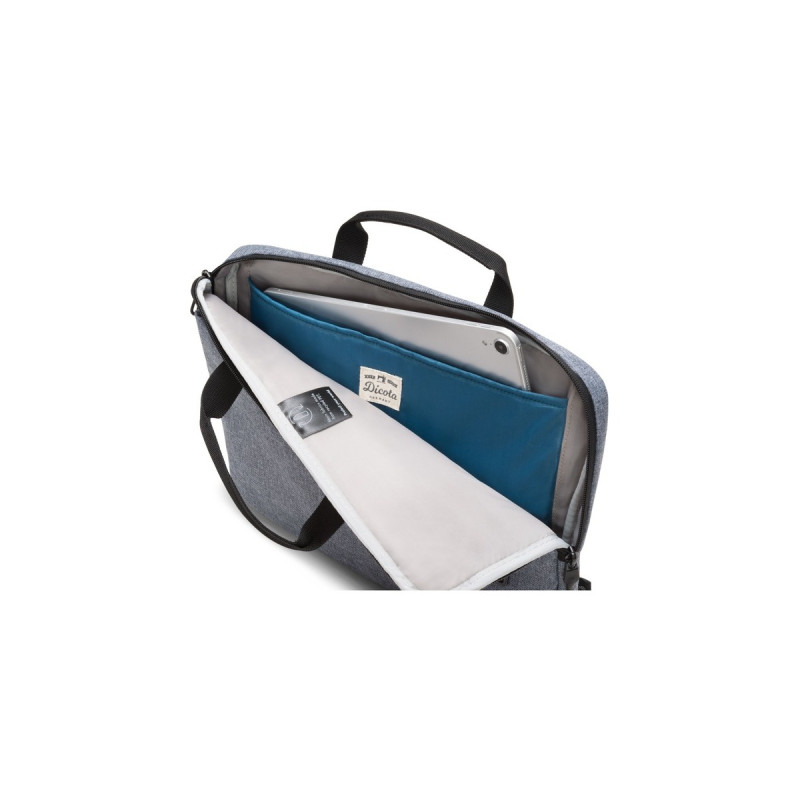 DICOTA Eco Slim Case MOTION, Notebooktasche(hellblau, bis 39,6 cm (15,6