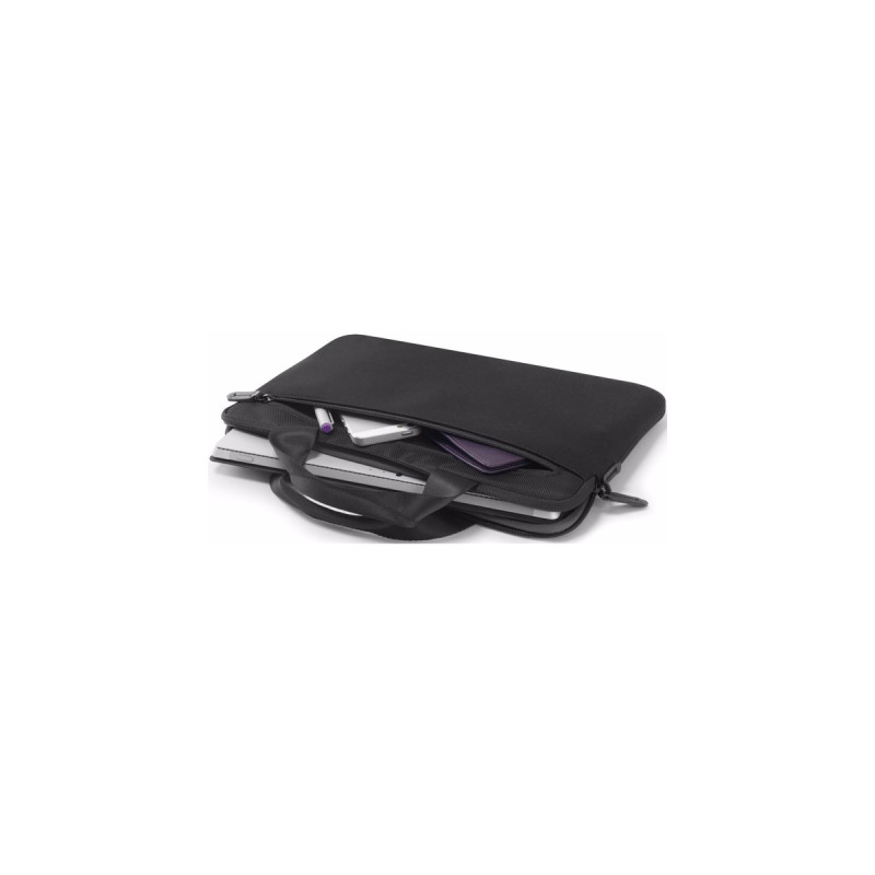 DICOTA Laptop Sleeve Plus PRO, Notebookhülle(schwarz, bis 33,8 cm (13,3