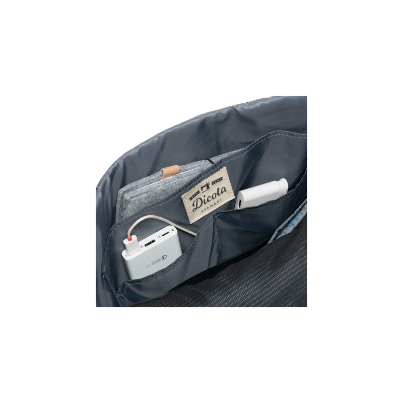 DICOTA Messenger Bag Eco MOVE M-Surface , Notebooktasche(schwarz, bis 38.1cm (15.6 Zoll))