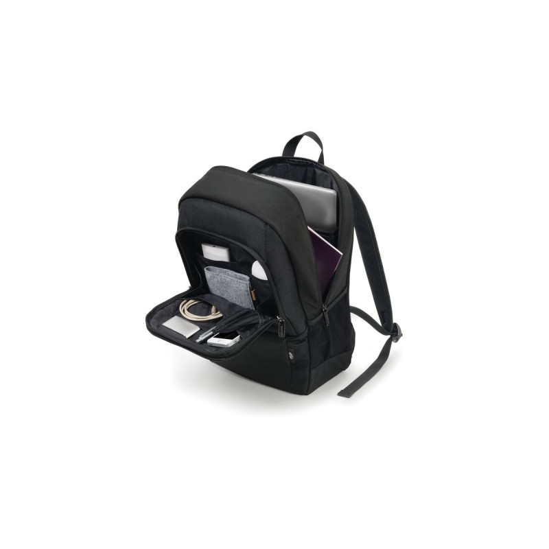 DICOTA Rucksack Eco BASE(schwarz, bis 35,8 cm (14,1