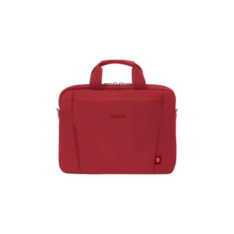 DICOTA Slim Eco BASE, Notebooktasche(rot, bis 35,8 cm (14,1