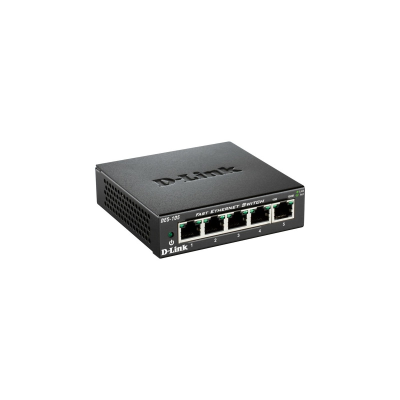 D-Link DES-105, Switch(schwarz)
