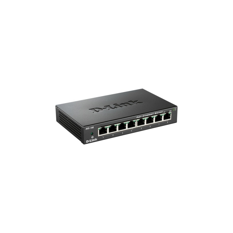 D-Link DES-108, Switch(schwarz)