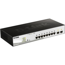 D-Link DGS-1210-08P/E, Switch(silber/schwarz, 2 Gigabit-Combo-Ports)