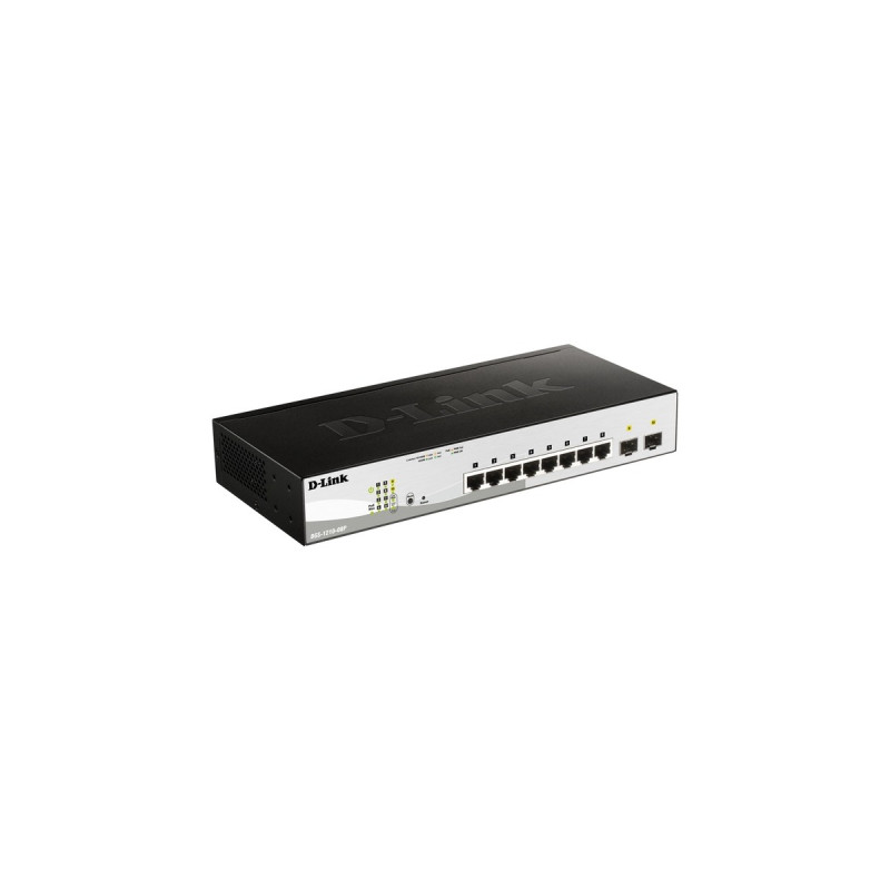 D-Link DGS-1210-08P/E, Switch(silber/schwarz, 2 Gigabit-Combo-Ports)