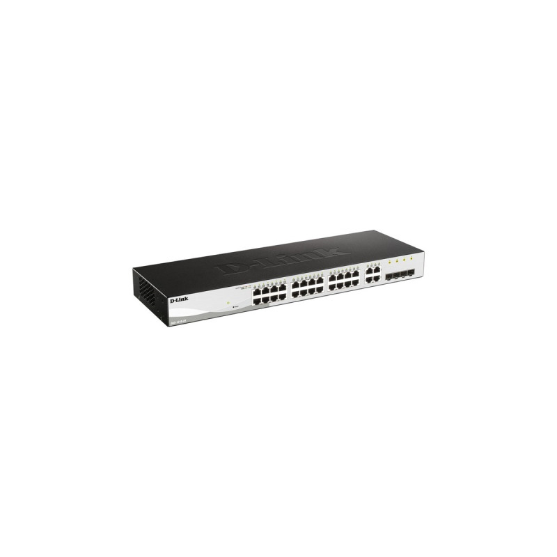 D-Link DGS-1210-24/E, Switch(silber/schwarz, 4 Gigabit-Combo-Ports)