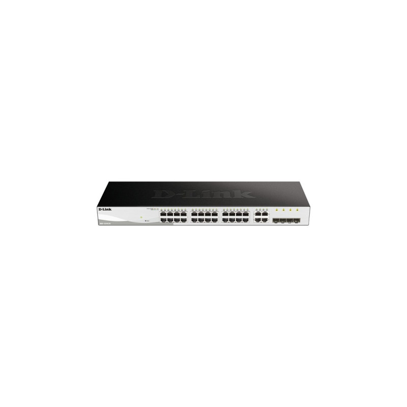 D-Link DGS-1210-24/E, Switch(silber/schwarz, 4 Gigabit-Combo-Ports)