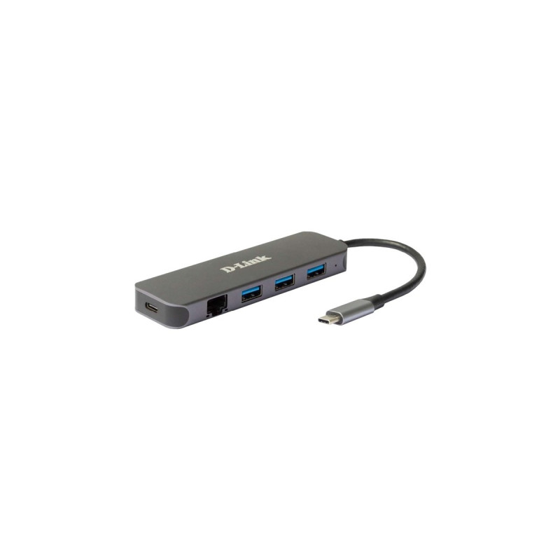 D-Link DUB-2334, Dockingstation(silber, USB-A, USB-C, RJ-45)
