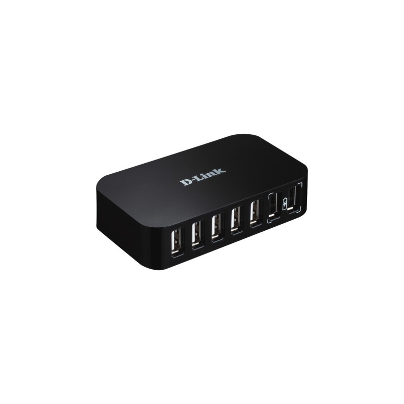 D-Link DUB-H7, USB-Hub(silber/grau, mit Netzteil)