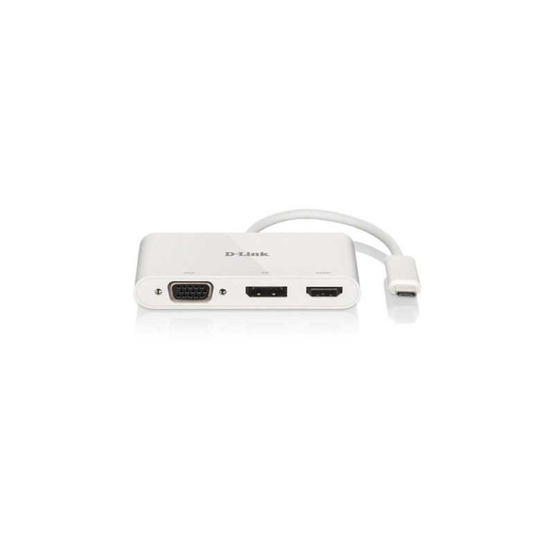 VGA + HDMI + DisplayPort Buchse(weiß)
