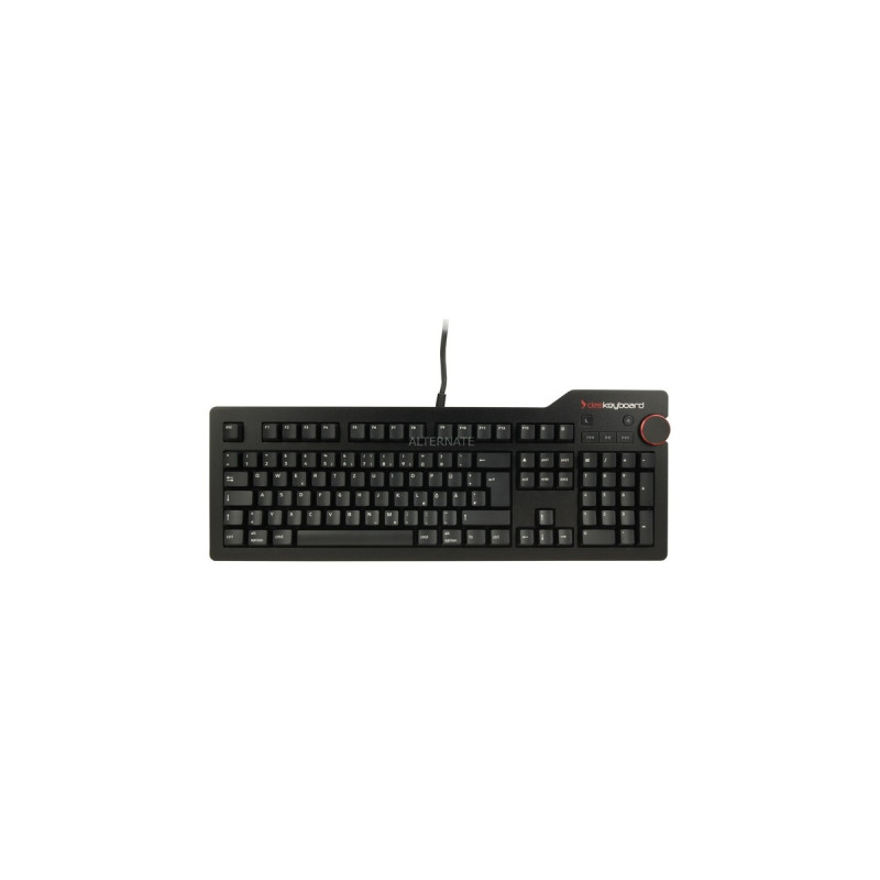 Das Keyboard 4 Professional Mac, Gaming-Tastatur(schwarz, DE-Layout, Cherry MX Blue)