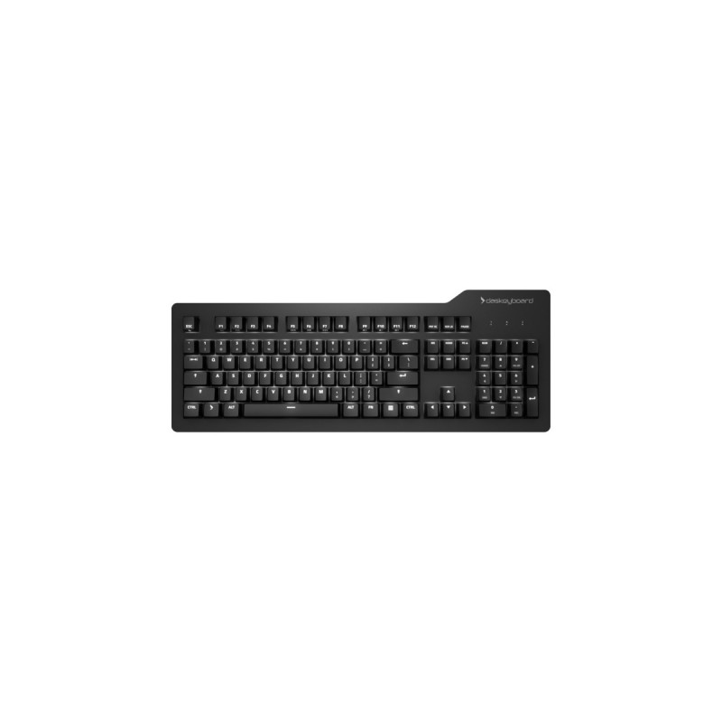 Das Keyboard Prime 13, Gaming-Tastatur(schwarz, DE-Layout, Cherry MX Brown)