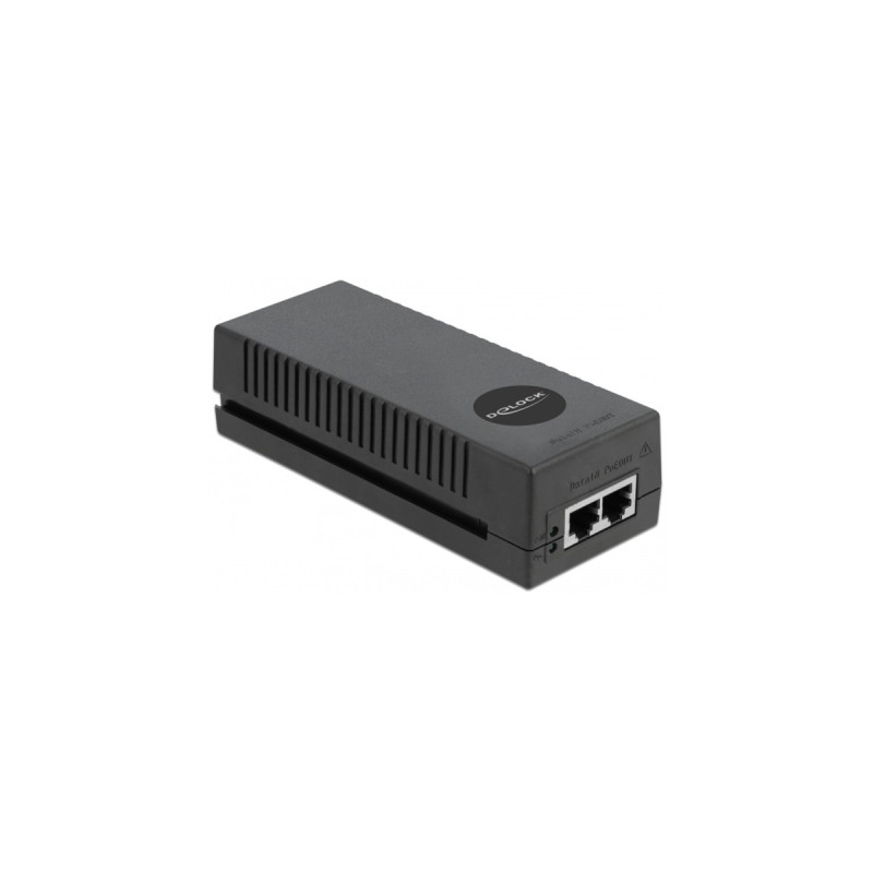 DeLOCK 10 Gigabit PoE+ Injektor 802.3at 30 W, PoE-Injektor(schwarz)