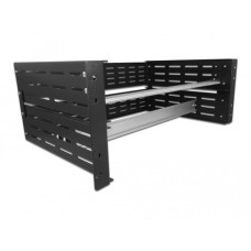 DeLOCK 19″ Hutschienenhalterung 4 HE, Einbauschienen(schwarz)