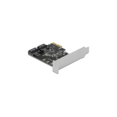 DeLOCK 2 Port SATA PCI Express Karte, Adapter
