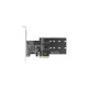 DeLOCK 3 Port SATA + M.2 Key B PCIe x4 Low Profile, Schnittstellenkarte