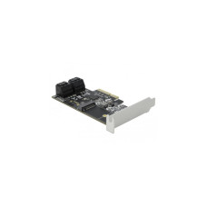 DeLOCK 4 Port SATA und 1 Slot M.2 Key B PCI Express x4 Karte - Low Profile Formfaktor, Adapter