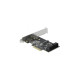 DeLOCK 4 Port SATA und 1 Slot M.2 Key B PCI Express x4 Karte - Low Profile Formfaktor, Adapter