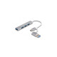 DeLOCK 4 Port Slim USB Hub mit USB Type-C oder USB Typ-A, USB-Hub