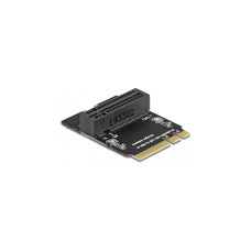 DeLOCK Adapter M.2 Key A+E Stecker zu Key M Slot gewinkelt mit Halterung, Schnittstellenkarte