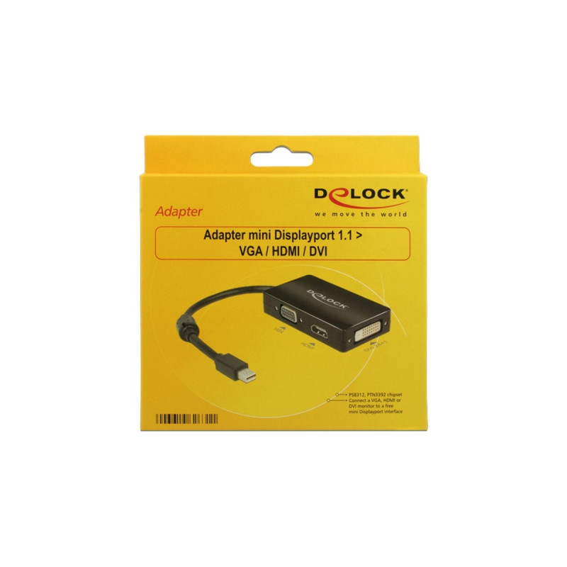 VGA/HDMI/DVI(schwarz, 16 cm)