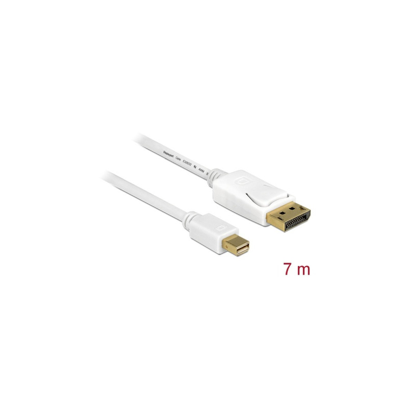 DisplayPort (Stecker) 4K(weiß, 7 Meter)