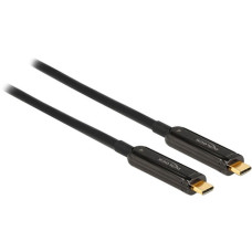 DeLOCK Aktives Optisches USB-C Videokabel 4K 60Hz(schwarz, 5 Meter)