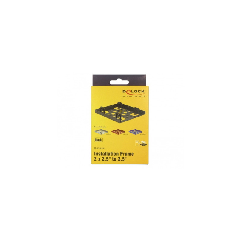 DeLOCK Aluminium Einbaurahmen 2 x 2.5