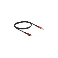 Klinkenstecker 3,5mm 3Pin(schwarz/rot, 50cm)