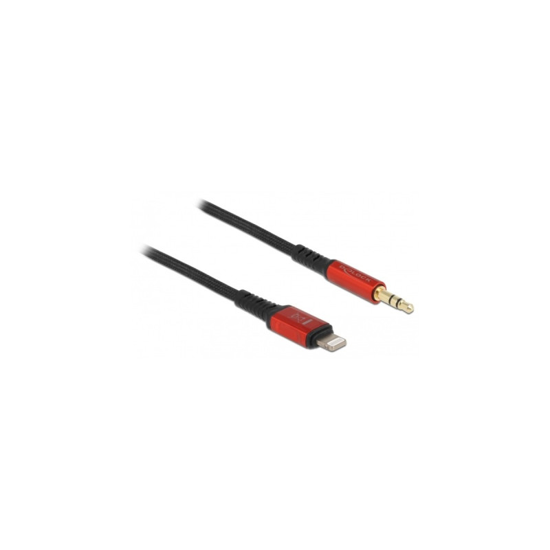 Klinkenstecker 3,5mm 3Pin(schwarz/rot, 1,5 Meter)