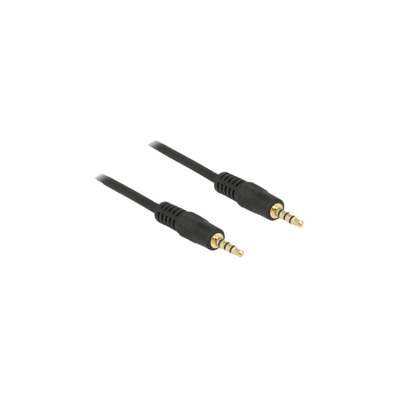 3,5mm Stecker 4Pin(schwarz, 1 Meter)