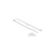 DeLOCK Befestigungssockel 20 x 20mm mit Kabelbinder L 100 x B 2,5mm(weiß, 10 Paar)