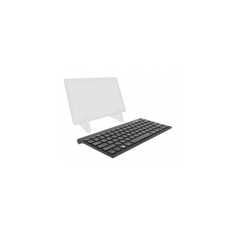 DeLOCK Bluetooth Mini Tastatur, Keypad(schwarz, DE-Layout, für Windows/Android/iOS)