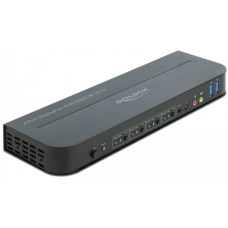 DeLOCK DP 1.4 KVM Switch - 8K 30Hz mit SB 3.2 Gen 1, KVM-Switch(schwarz)