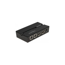 DeLOCK Delock USB 2.0 Switch f. 2 PC an 2Geräte, USB-Umschalter(schwarz)