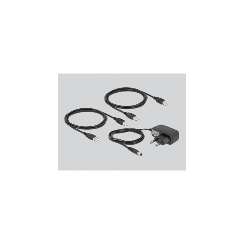 DeLOCK Delock USB 2.0 Switch f. 2 PC an 2Geräte, USB-Umschalter(schwarz)