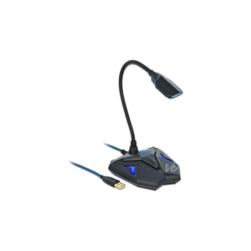 DeLOCK Desktop USB Gaming Mikrofon(schwarz/blau)