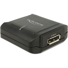 DeLOCK DisplayPort 1.2 Repeater 4K 60Hz, Grafikverlängerung(schwarz)