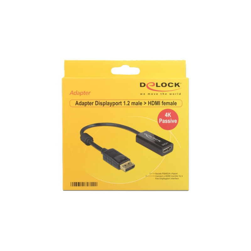 HDMI Bu 4K, Adapter(schwarz, 20 cm)