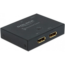 DeLOCK DisplayPort 2 - 1 Switch bidirectional 8K 30 Hz, DisplayPort Switch(schwarz)