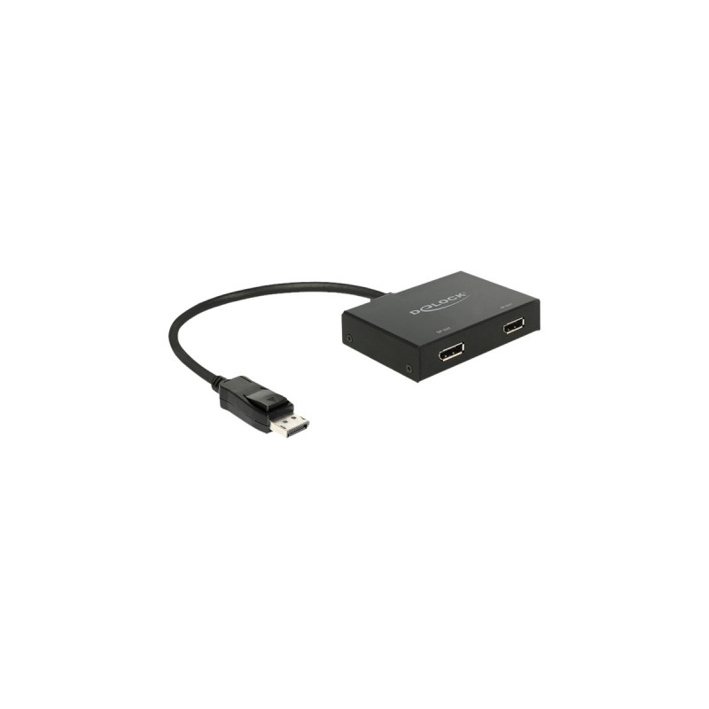 2x DisplayPort out(schwarz, 30 cm, aktiver Konverter)