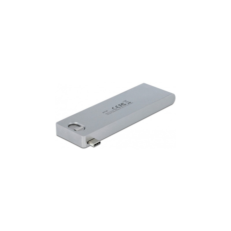 DeLOCK Dockingstation für MacBook mit 4K und PD 3.0(grau, USB-C, HDMI, SD, MicroSD)