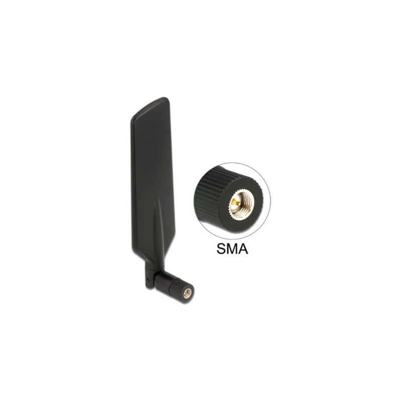 DeLOCK Dualband Antenne(schwarz, WLAN, LTE)